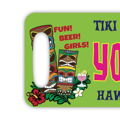 【ラゲッジタグ】ハワイ・ティキバー/オリジナルアメリカナンバープレート型・おしゃれ ・紛失防止タグ PL8HERO