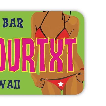 【ラゲッジタグ】ハワイ・ティキバー/オリジナルアメリカナンバープレート型・おしゃれ ・紛失防止タグ PL8HERO