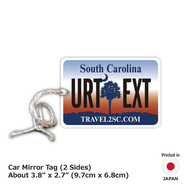 [Mirror Tag] South Carolina / Original American License Plate Type Air Freshener