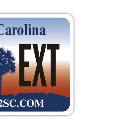 【ミラータグ】サウスカロライナ/オリジナルアメリカナンバープレート型エアフレッシュナー PL8HERO