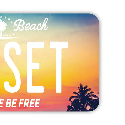 【ラゲッジタグ】サンセット/オリジナルアメリカナンバープレート型・おしゃれ ・紛失防止タグ PL8HERO