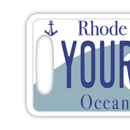 【ラゲッジタグ】ロードアイランド/オリジナルアメリカナンバープレート型・おしゃれ ・紛失防止タグ PL8HERO