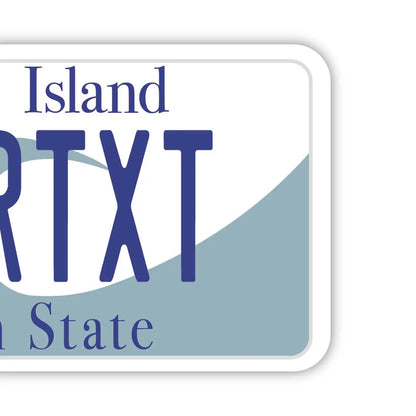 【ラゲッジタグ】ロードアイランド/オリジナルアメリカナンバープレート型・おしゃれ ・紛失防止タグ PL8HERO