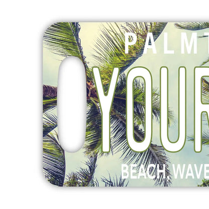 【ラゲッジタグ】ヤシの木・スカイ/オリジナルアメリカナンバープレート型・おしゃれ ・紛失防止タグ PL8HERO