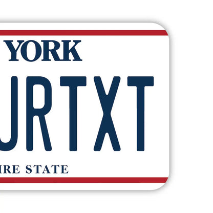 【ラゲッジタグ】ニューヨーク/オリジナルアメリカナンバープレート型・おしゃれ ・紛失防止タグ PL8HERO