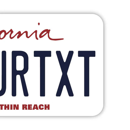 【ラゲッジタグ】カリフォルニア・サンフランシスコ/オリジナルアメリカナンバープレート型・おしゃれ ・紛失防止タグ PL8HERO