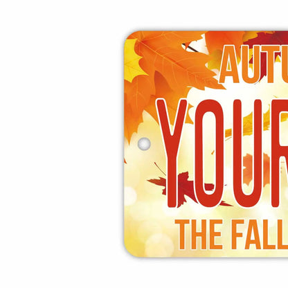 【ミラータグ】紅葉・オレンジ/オリジナルアメリカナンバープレート型エアフレッシュナー PL8HERO