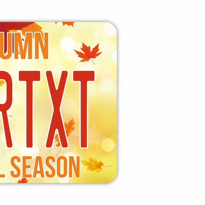 【ミラータグ】紅葉・オレンジ/オリジナルアメリカナンバープレート型エアフレッシュナー PL8HERO