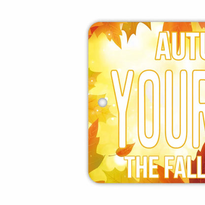 【ミラータグ】紅葉・イエロー/オリジナルアメリカナンバープレート型エアフレッシュナー PL8HERO