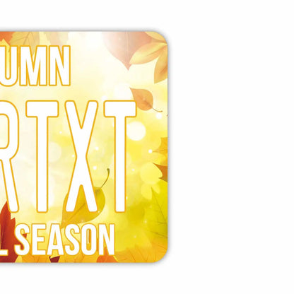 【ミラータグ】紅葉・イエロー/オリジナルアメリカナンバープレート型エアフレッシュナー PL8HERO