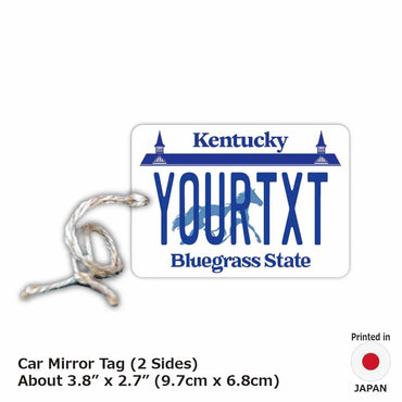 [Mirror Tag] Kentucky / Original American License Plate Type Air Freshener