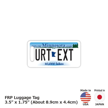 [Luggage tag] Minnesota / Original American license plate type / Fashionable / Loss prevention tag