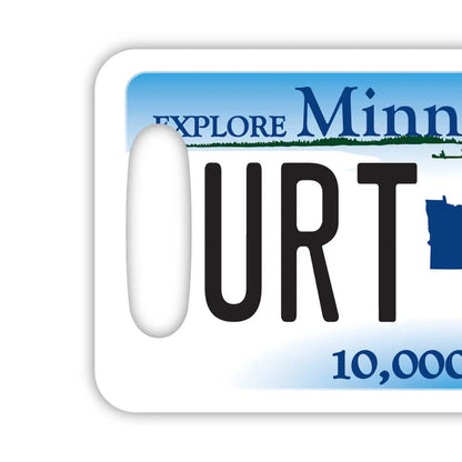 【ラゲッジタグ】ミネソタ/オリジナルアメリカナンバープレート型・おしゃれ ・紛失防止タグ PL8HERO