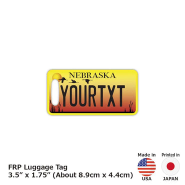 [Luggage tag] Nebraska / Original American license plate type / Fashionable / Loss prevention tag