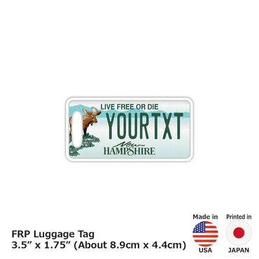 [Luggage Tag] New Hampshire / Original American License Plate Type / Fashionable / Loss Prevention Tag