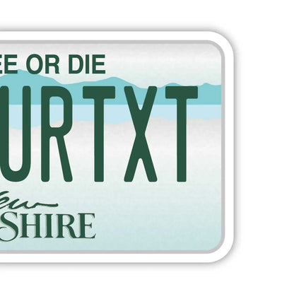 【ラゲッジタグ】ニューハンプシャー/オリジナルアメリカナンバープレート型・おしゃれ ・紛失防止タグ PL8HERO