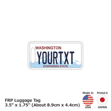 [Luggage tag] Washington / Original American license plate type / fashionable / loss prevention tag