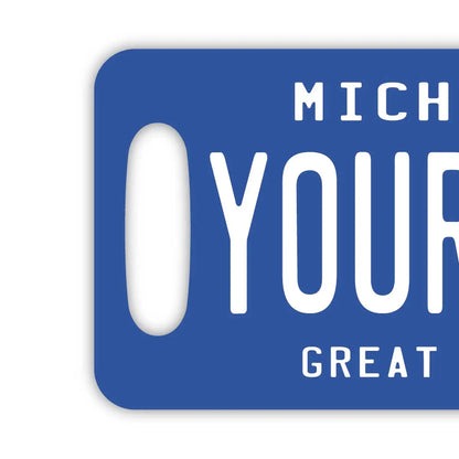 【ラゲッジタグ】ミシガン/オリジナルアメリカナンバープレート型・おしゃれ ・紛失防止タグ PL8HERO