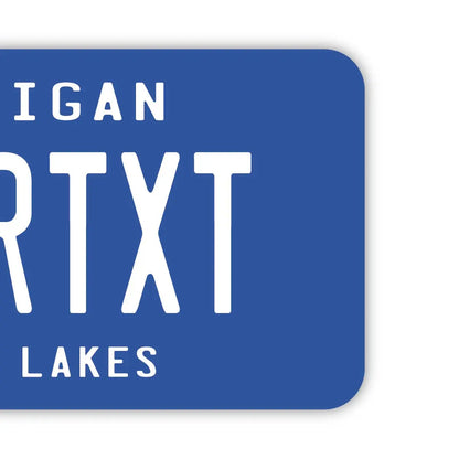 【ラゲッジタグ】ミシガン/オリジナルアメリカナンバープレート型・おしゃれ ・紛失防止タグ PL8HERO