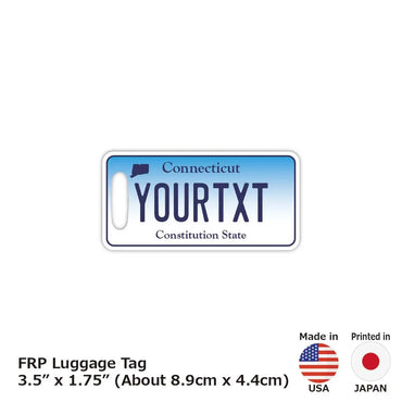 [Luggage tag] Connecticut / Original American license plate type / Fashionable / Loss prevention tag