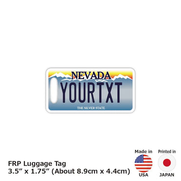 [Luggage tag] Nevada / Original American license plate type / Fashionable / Loss prevention tag