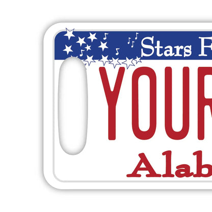 【ラゲッジタグ】アラバマ/オリジナルアメリカナンバープレート型・おしゃれ ・紛失防止タグ PL8HERO