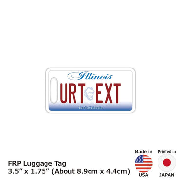 [Luggage tag] Illinois / original American license plate type / fashionable / loss prevention tag