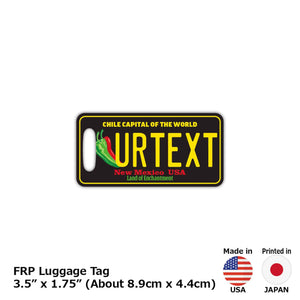 【ラゲッジタグ】ニューメキシコ・チリペッパー/オリジナルアメリカナンバープレート型・おしゃれ ・紛失防止タグ PL8HERO