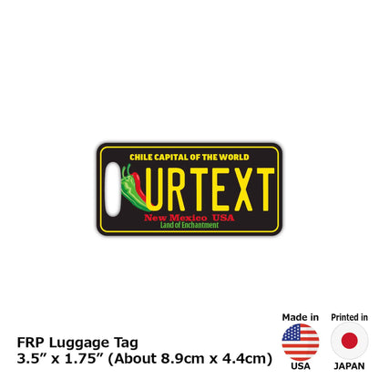 【ラゲッジタグ】ニューメキシコ・チリペッパー/オリジナルアメリカナンバープレート型・おしゃれ ・紛失防止タグ PL8HERO