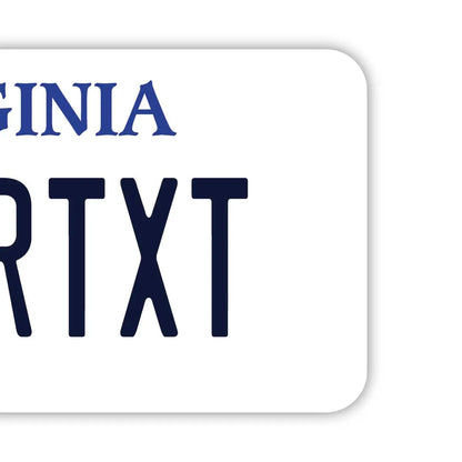 【ラゲッジタグ】バージニア/オリジナルアメリカナンバープレート型・おしゃれ ・紛失防止タグ PL8HERO