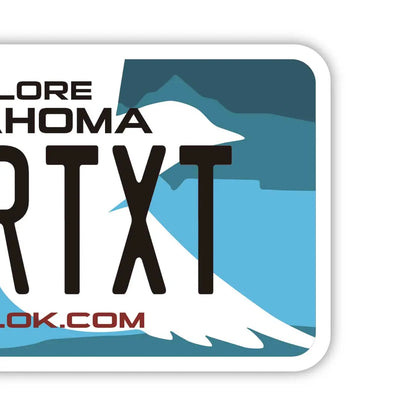 【ラゲッジタグ】オクラホマ/オリジナルアメリカナンバープレート型・おしゃれ ・紛失防止タグ PL8HERO