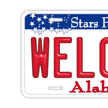 【ウェルカムボード看板】アラバマ・アメリカンライセンスプレート型サイン ・おしゃれ
