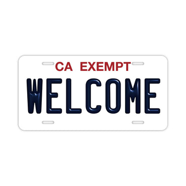 【ウェルカムボード看板】カリフォルニア州(公用車)・アメリカンライセンスプレート型サイン ・おしゃれ