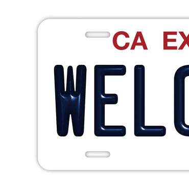 【ウェルカムボード看板】カリフォルニア州(公用車)・アメリカンライセンスプレート型サイン ・おしゃれ