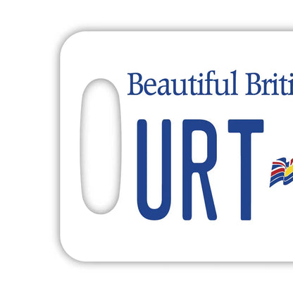 【ラゲッジタグ】ブリティッシュコロンビア/オリジナルカナダナンバープレート型・おしゃれ ・紛失防止タグ PL8HERO