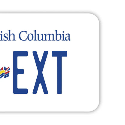 【ラゲッジタグ】ブリティッシュコロンビア/オリジナルカナダナンバープレート型・おしゃれ ・紛失防止タグ PL8HERO