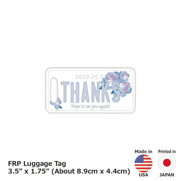 [Luggage tag] Mother's Day / Flower / Original American license plate type / Fashionable / Loss prevention tag