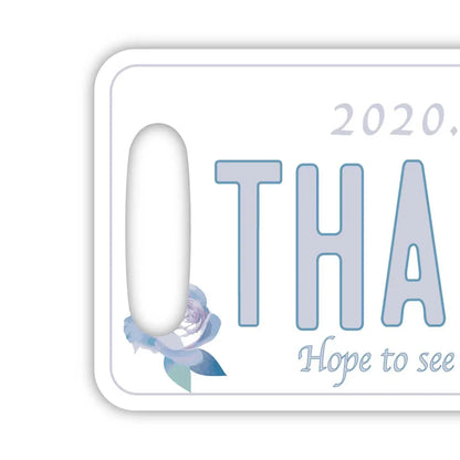 【ラゲッジタグ】母の日・フラワー/オリジナルアメリカナンバープレート型・おしゃれ ・紛失防止タグ PL8HERO