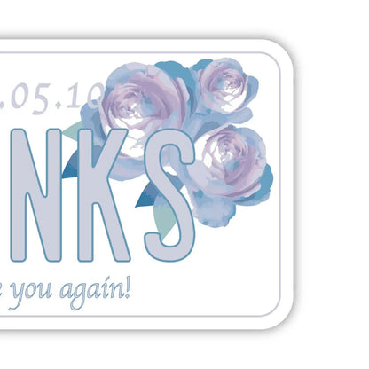 【ラゲッジタグ】母の日・フラワー/オリジナルアメリカナンバープレート型・おしゃれ ・紛失防止タグ PL8HERO