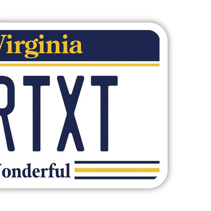 【ラゲッジタグ】ウエストバージニア/オリジナルアメリカナンバープレート型・おしゃれ ・紛失防止タグ PL8HERO