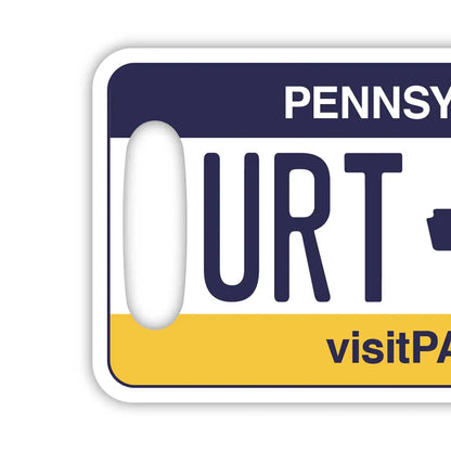 【ラゲッジタグ】ペンシルバニア/オリジナルアメリカナンバープレート型・おしゃれ ・紛失防止タグ PL8HERO