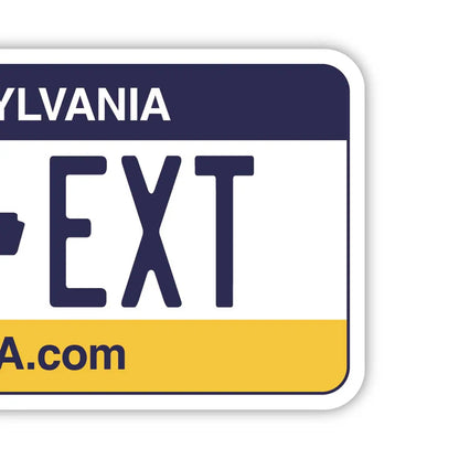 【ラゲッジタグ】ペンシルバニア/オリジナルアメリカナンバープレート型・おしゃれ ・紛失防止タグ PL8HERO