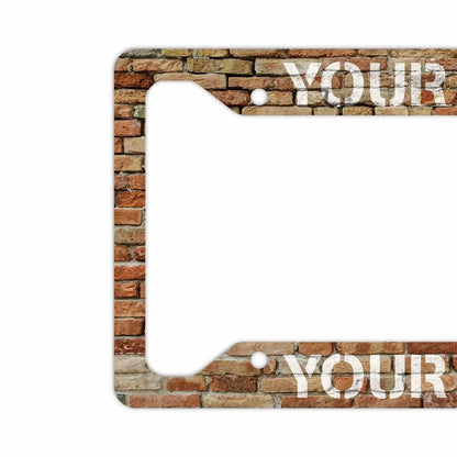 【US車用ナンバーフレーム】レンガ PL8HERO