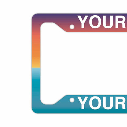 【US車用ナンバーフレーム】グラデーション・夜明け PL8HERO