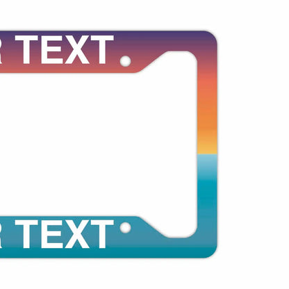 【US車用ナンバーフレーム】グラデーション・夜明け PL8HERO