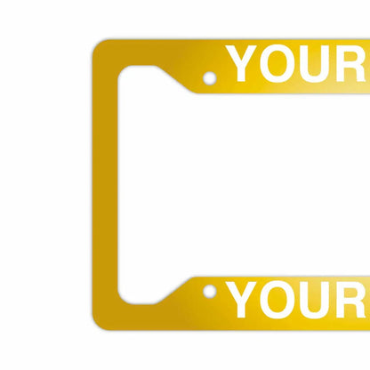 【US車用ナンバーフレーム】グラデーション・ゴールド PL8HERO