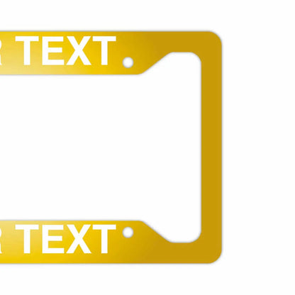 【US車用ナンバーフレーム】グラデーション・ゴールド PL8HERO