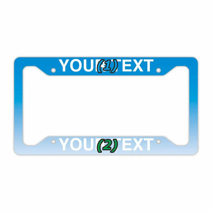 【US車用ナンバーフレーム】グラデーション・スカイ PL8HERO