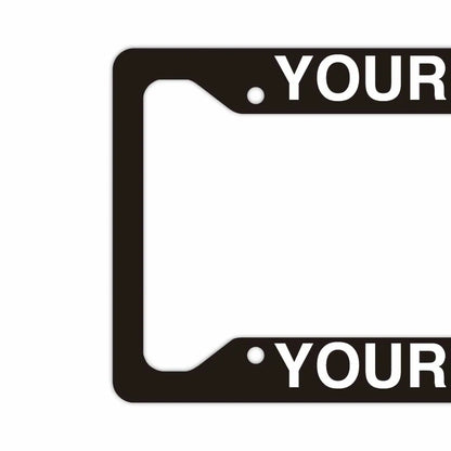 【US車用ナンバーフレーム】ソリッド・ブラック PL8HERO