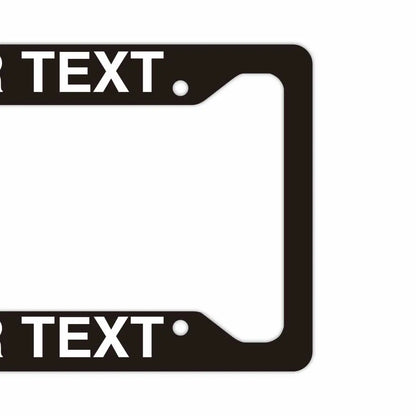 【US車用ナンバーフレーム】ソリッド・ブラック PL8HERO